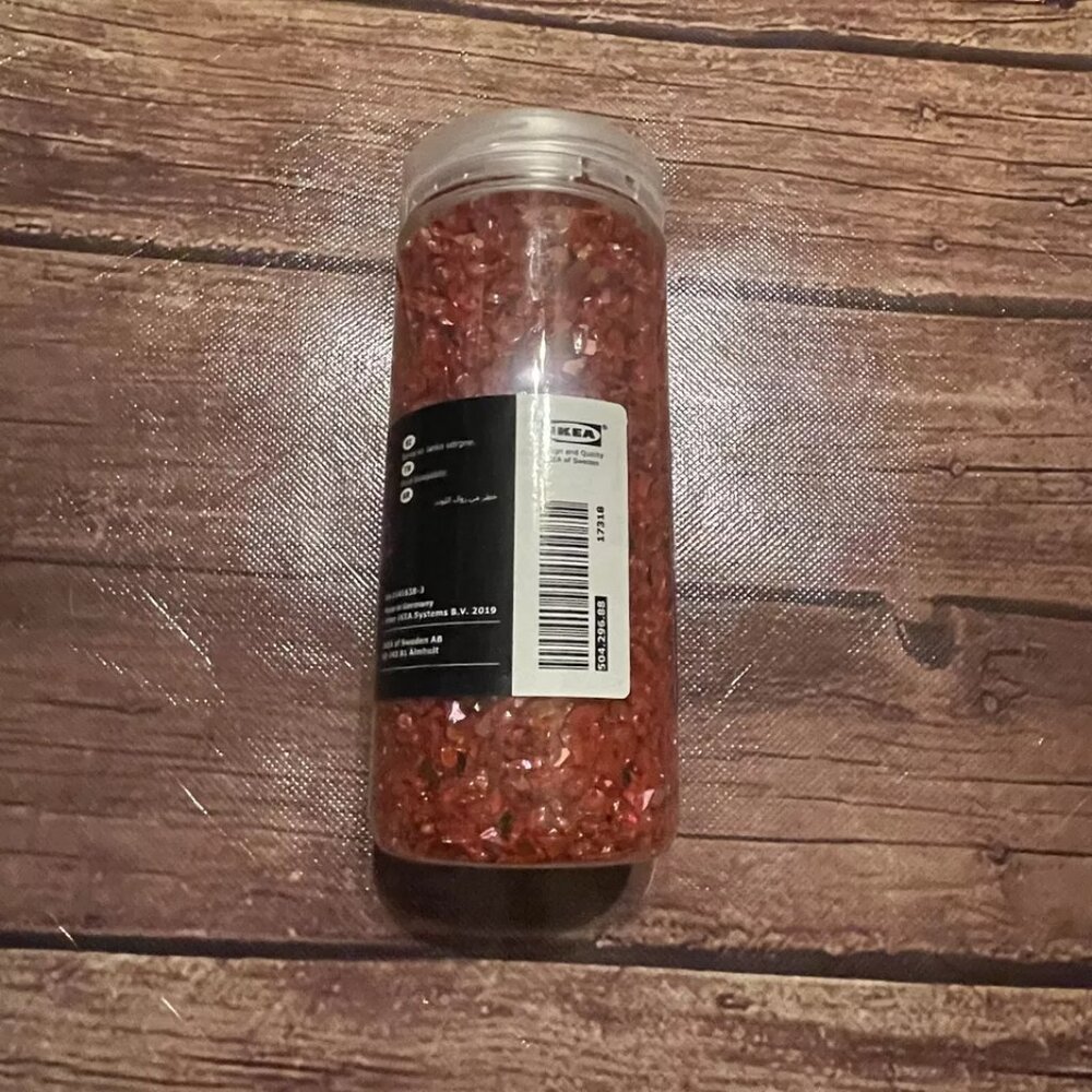 IKEA Vinterfest Red Sparkle Crushed Glass Fill Filler Christmas Decor Decoration - Picture 3 of 3
